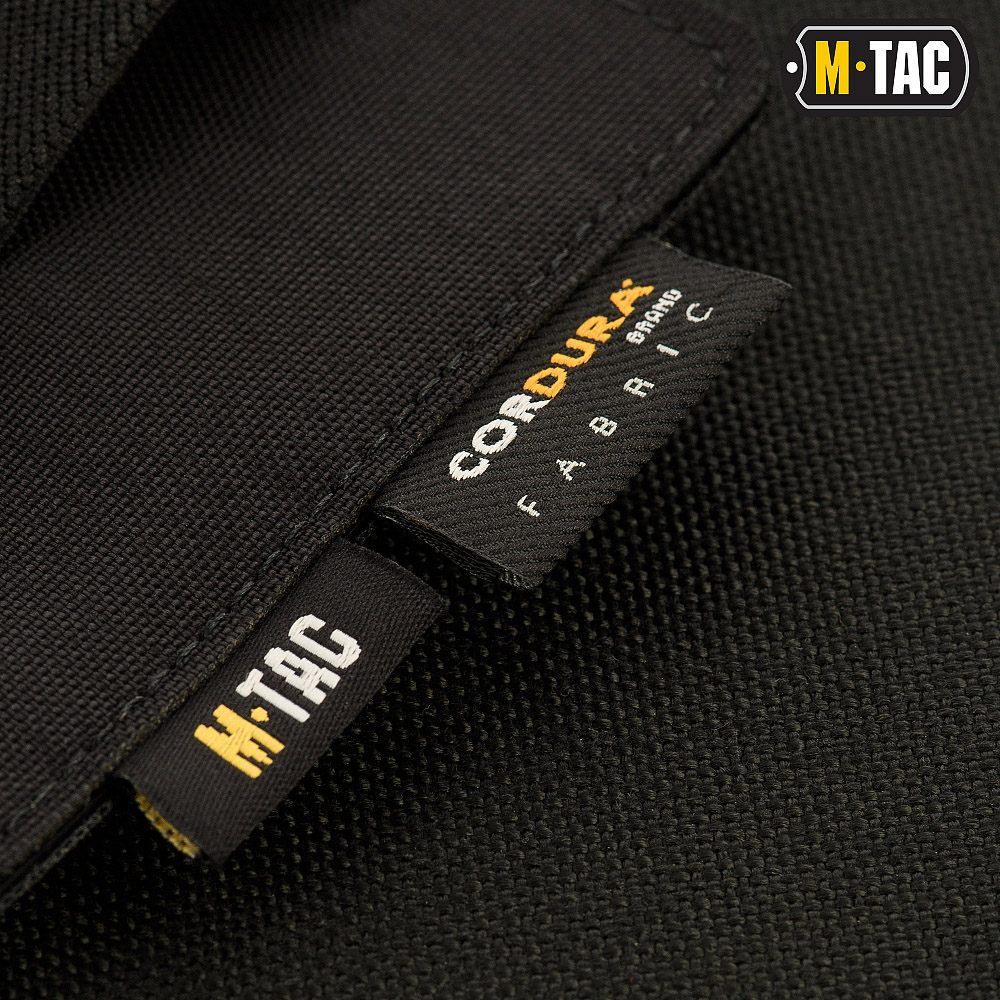 Pouzdro na zbraň M-Tac Double Mag Pouch Backed - černé - Obrázek 5