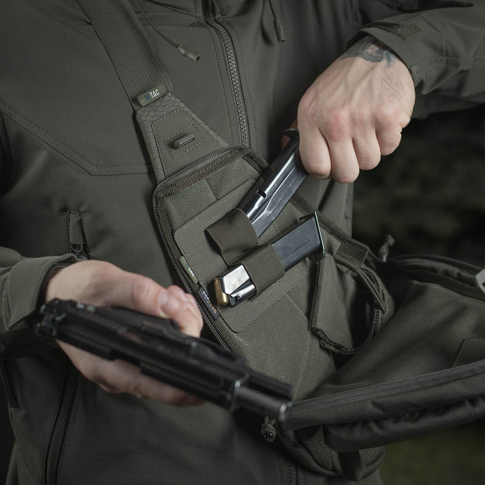 Pouzdro na zbraň M-Tac Double Mag Pouch Backed - ranger green - Obrázek 6