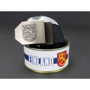 Opasek dárkový Finský lev 4 cm - černý, 150