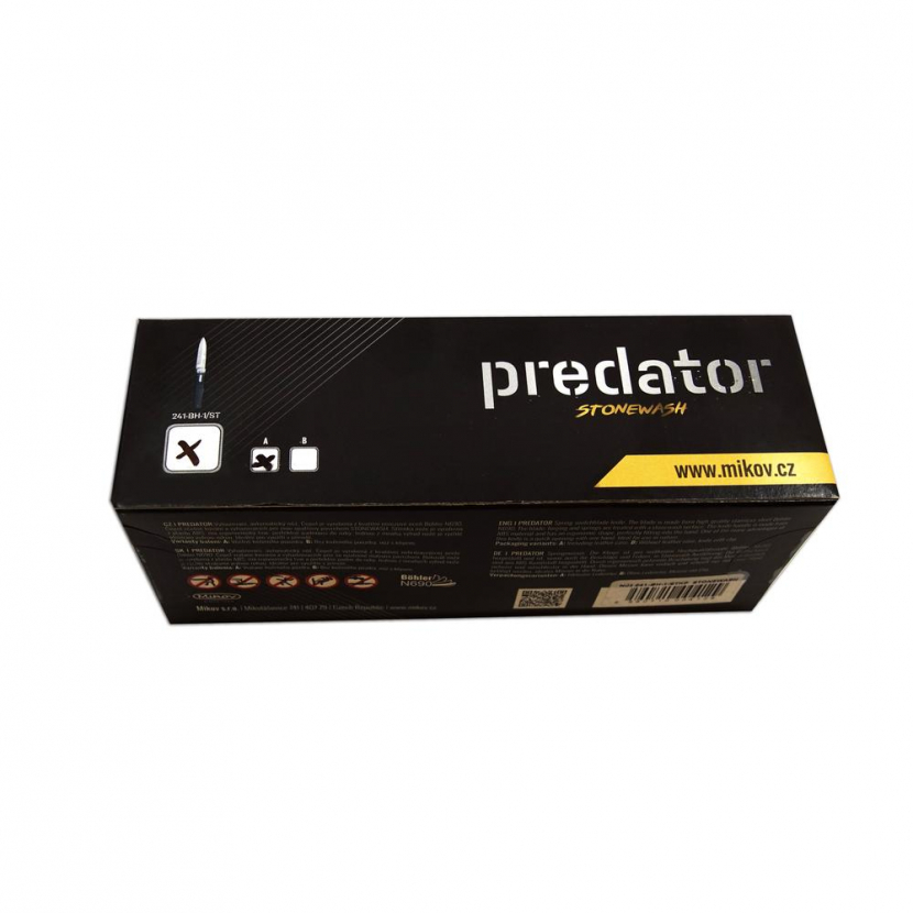 Nůž vyhazovací Mikov Predator 241-BH-1/STKP - černý-stříbrný - Obrázek 3