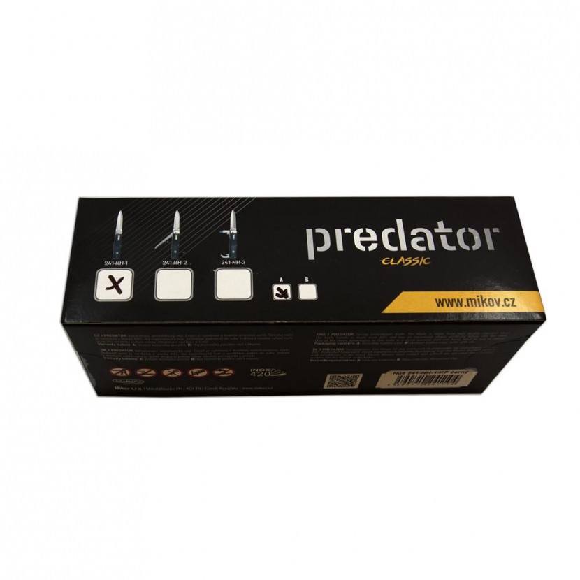 Nůž vyhazovací Mikov Predator 241-NH-1/KP - modrý-stříbrný - Obrázek 2