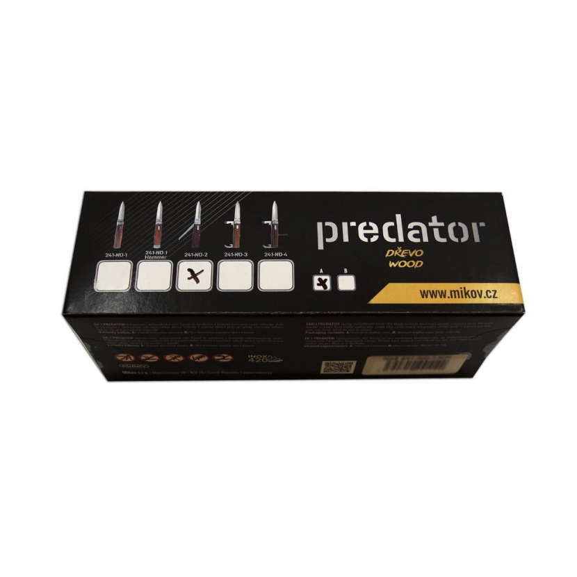Nůž vyhazovací Mikov Predator 241-ND-2/KP - hnědý-stříbrný - Obrázek 2
