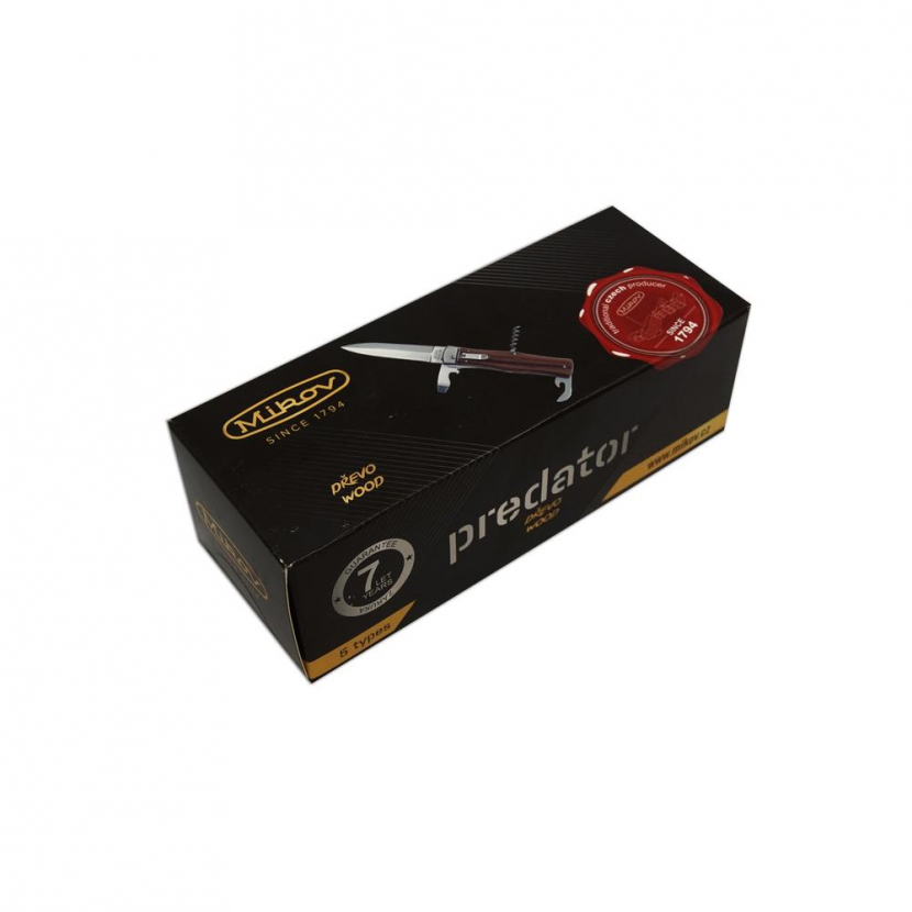 Nůž vyhazovací Mikov Predator 241-ND-2/KP - hnědý-stříbrný - Obrázek 3