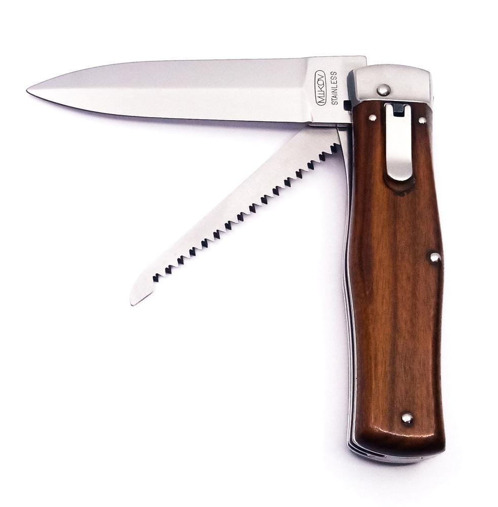 Nůž vyhazovací Mikov Predator 241-ND-2/KP - hnědý-stříbrný - Obrázek 5