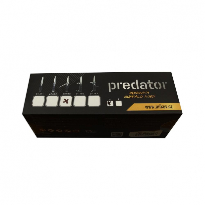 Nůž vyhazovací Mikov Predator 241-NR-2/KP - černý-stříbrný - Obrázek 2