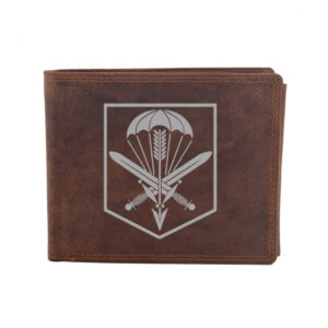 Kožená peněženka Striker 601. skupina speciálních sil Prostějov - hnědá