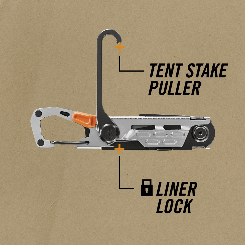 Multifunkční nástroj Gerber Stakeout - stříbrný-černý - Obrázek 7