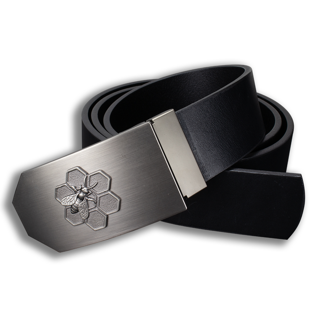 Opasek kožený včelařský Včelaři 4 cm - černý, 120