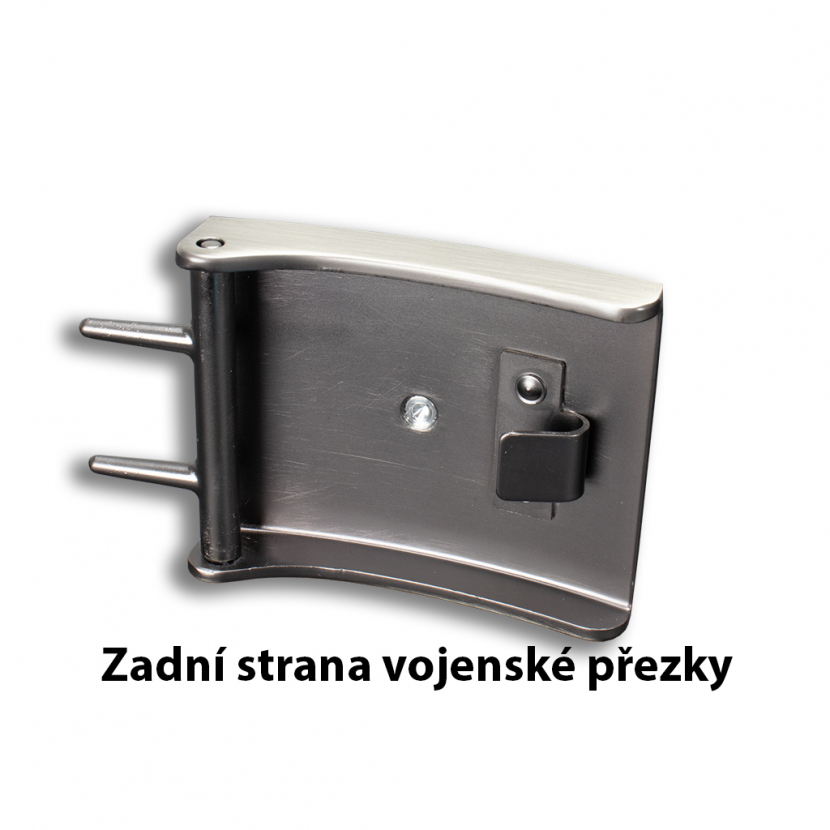 Opasek kožený policejní Policie 4,5 cm - černý, 130 - Obrázek 2