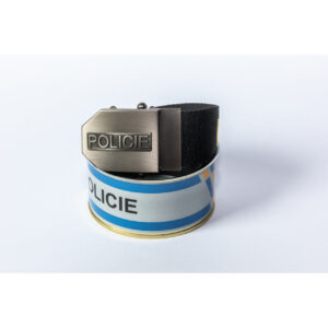 Opasek dárkový policejní Policie 4 cm - černý, 150
