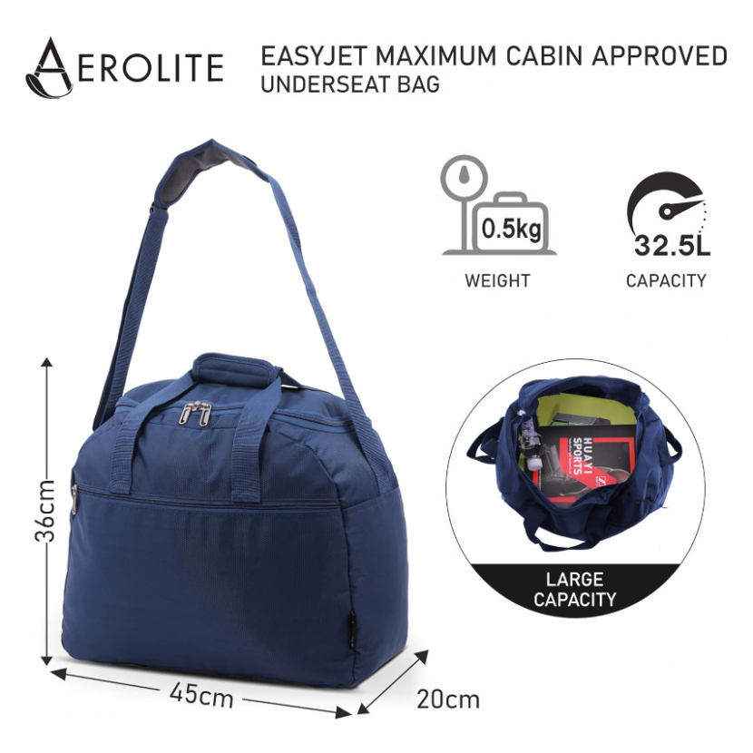 Cestovní taška Aerolite 618 - navy - Obrázek 2