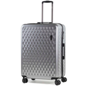 Cestovní kufr Rock 0192/3 103 L - stříbrný