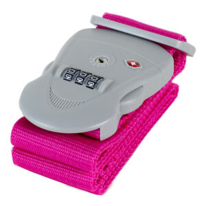 Bezpečnostní TSA kódový zámek na zavazadla ROCK TA-0011 - růžový