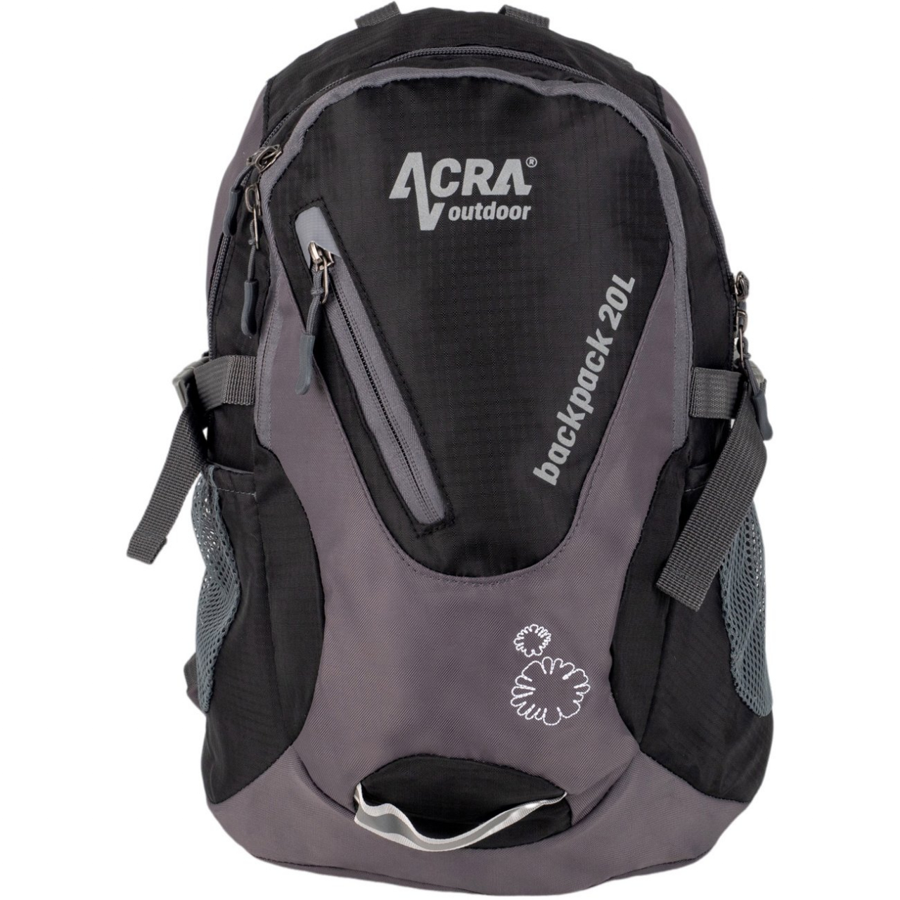 Batoh turistický Acra Backpack 20 l - černý-šedý