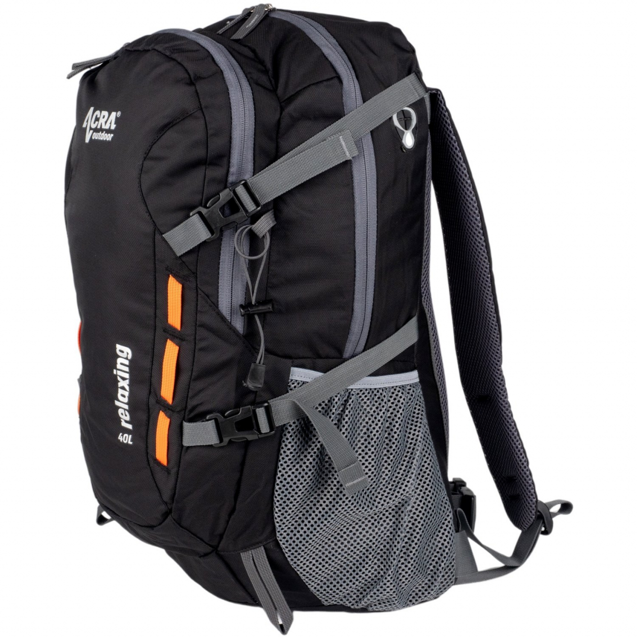 Batoh turistický Acra Relaxing 40 l - černý - Obrázek 6