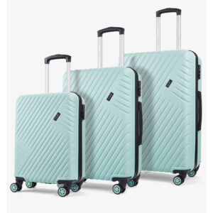 Sada cestovních kufrů Rock Santiago PP - světle zelená