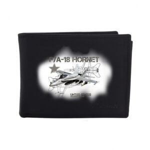 Kožená peněženka Striker Grumman F-14 Tomcat - černá