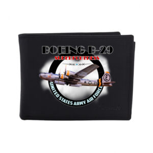 Kožená peněženka Striker Boeing B-29 Superfortress - černá