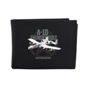Kožená peněženka Striker A-10 Thunderbolt - černá