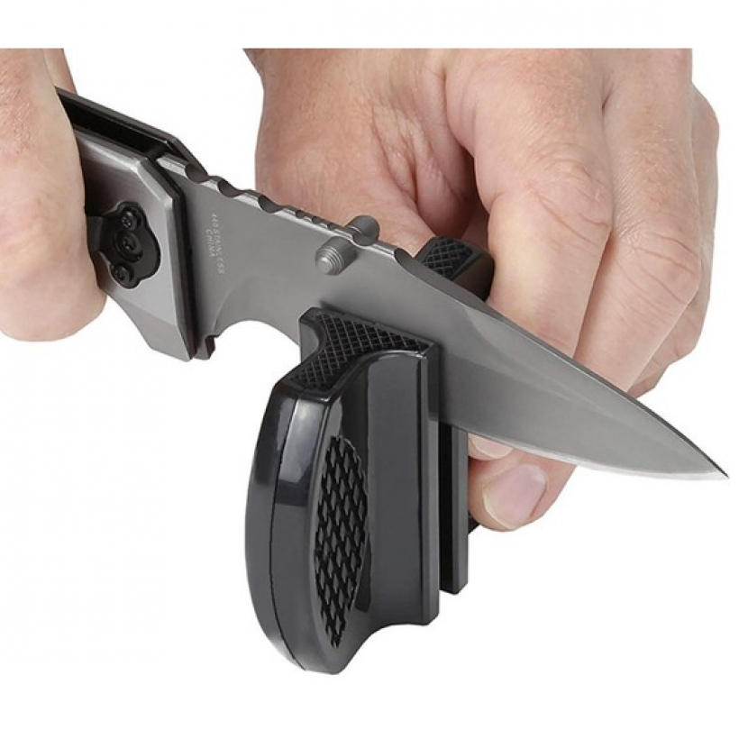 Brousek na nože oboustranný Trizand - černý - Obrázek 3