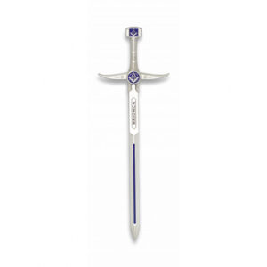 Model meče Tole 10 Masonica 17,4 cm - stříbrný-modrý