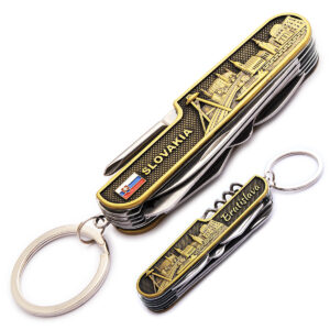 Nůž multifunkční Slovakia Bratislava - zlatý