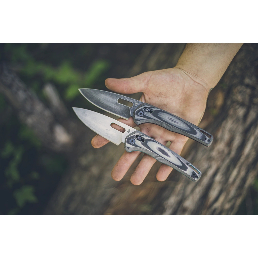 Nůž zavírací hladké ostří Gerber Sumo - černý-stříbrný - Obrázek 2