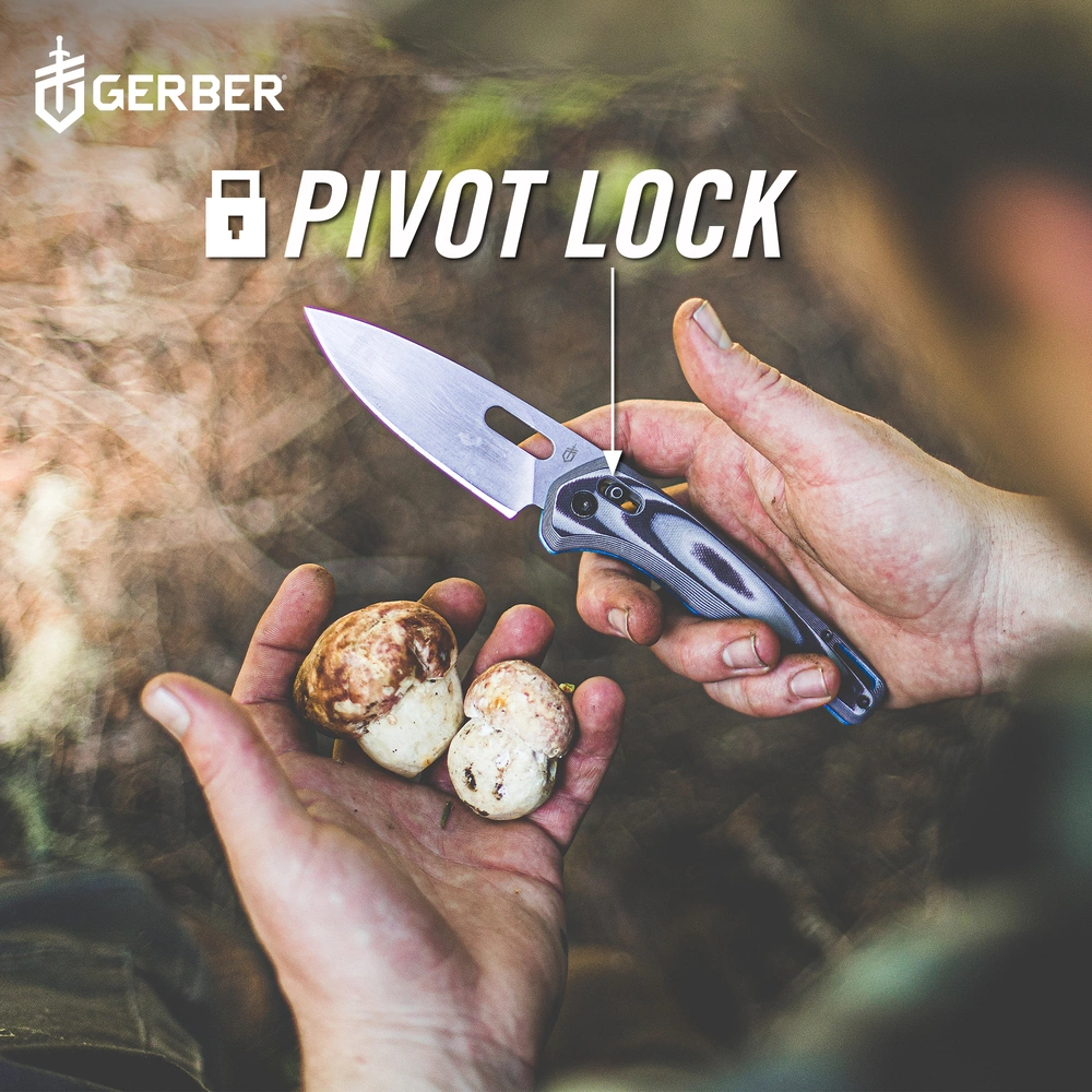 Nůž zavírací hladké ostří Gerber Sumo - černý-stříbrný - Obrázek 5