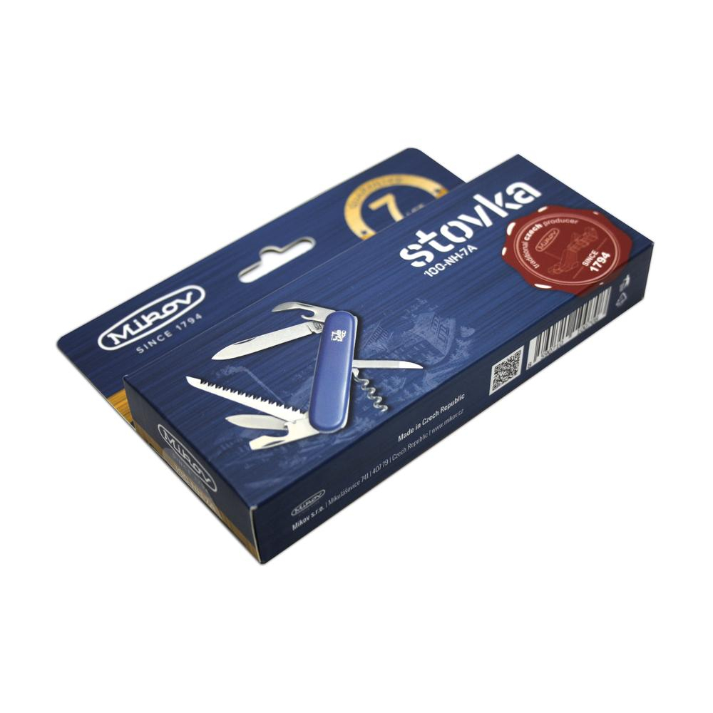 Kapesní zavírací nůž Mikov 100-NH-7A - modrý-stříbrný - Obrázek 2