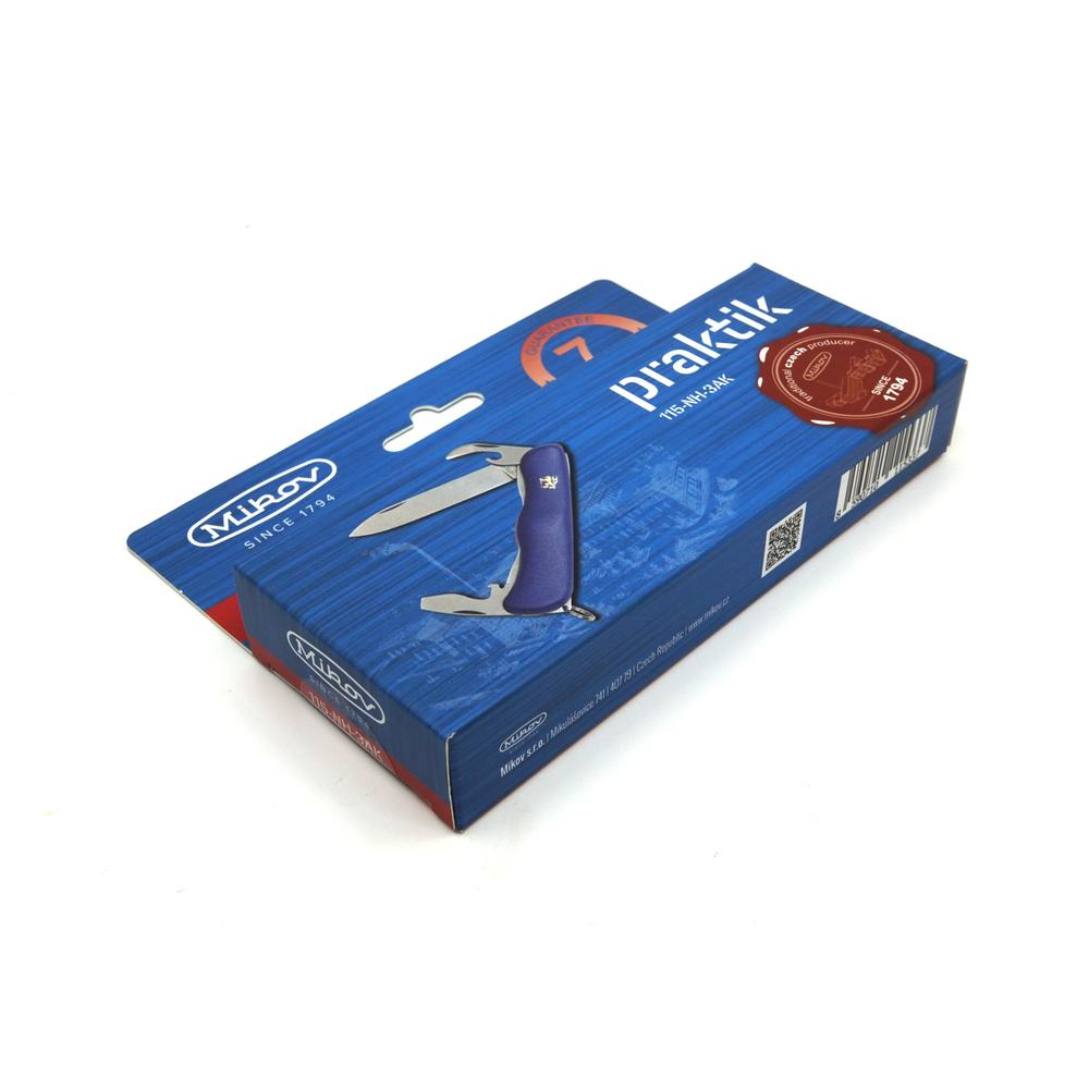 Kapesní zavírací nůž Mikov Praktik 115-NH-3/AK - modrý-stříbrný - Obrázek 2