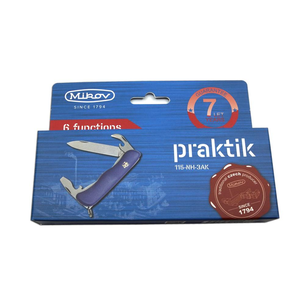 Kapesní zavírací nůž Mikov Praktik 115-NH-3/AK - modrý-stříbrný - Obrázek 3