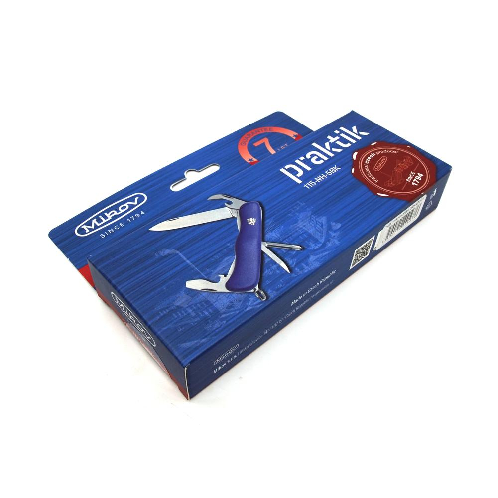 Kapesní zavírací nůž Mikov Praktik 115-NH-5/BK - modrý-stříbrný - Obrázek 3