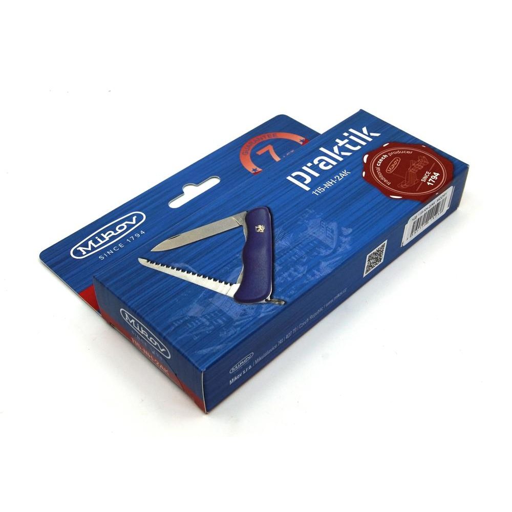 Kapesní zavírací nůž Mikov Praktik 115-NH-2/AK - modrý-stříbrný - Obrázek 2