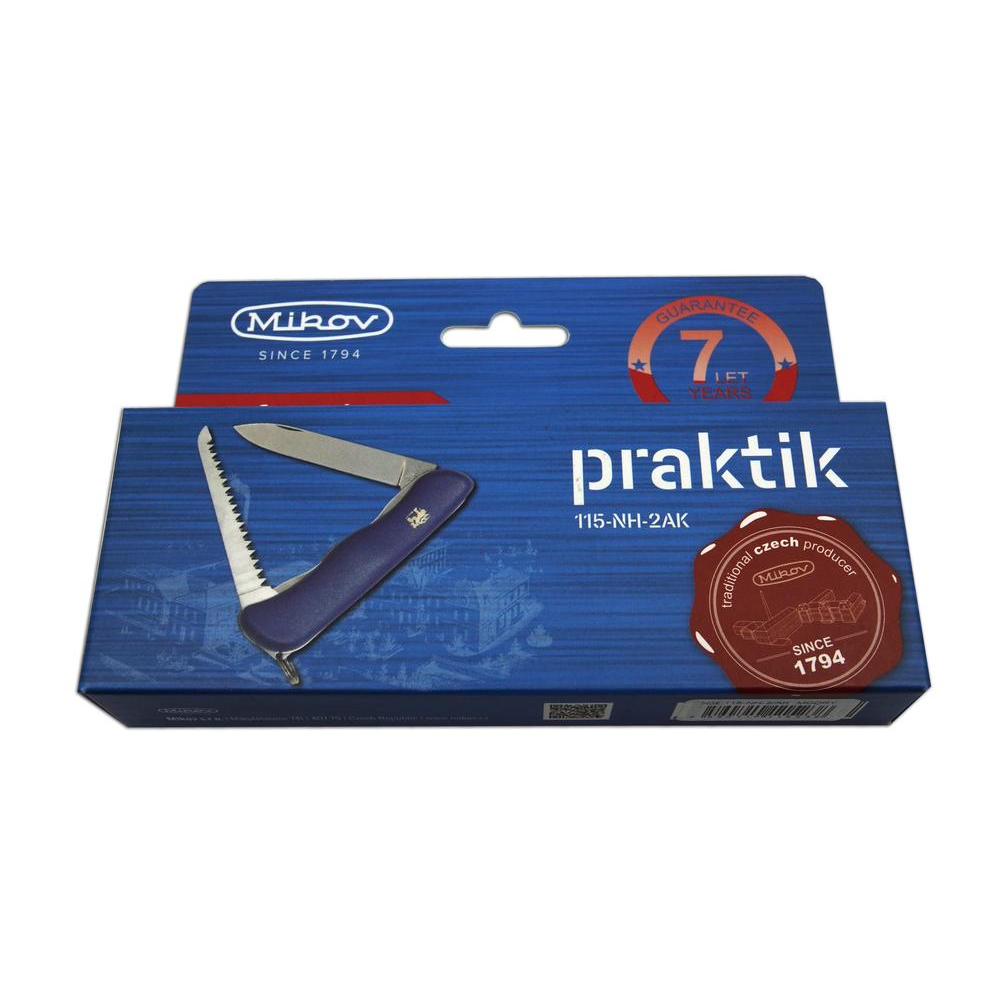 Kapesní zavírací nůž Mikov Praktik 115-NH-2/AK - modrý-stříbrný - Obrázek 3