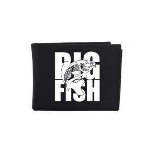 Kožená peněženka Striker Big Fish Kapr - černá