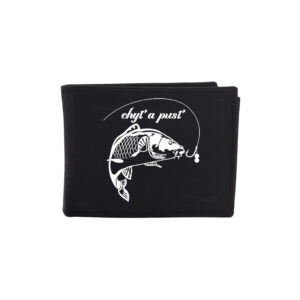 Kožená peněženka Striker Chyť a pusť - černá