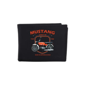 Kožená peněženka Striker Jawa 50 Mustang - černá