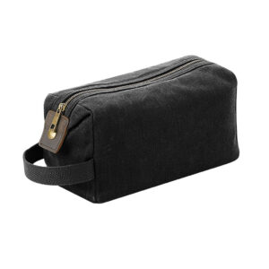 Kosmetická taška Quadra Heritage Waxed Canvas - černá