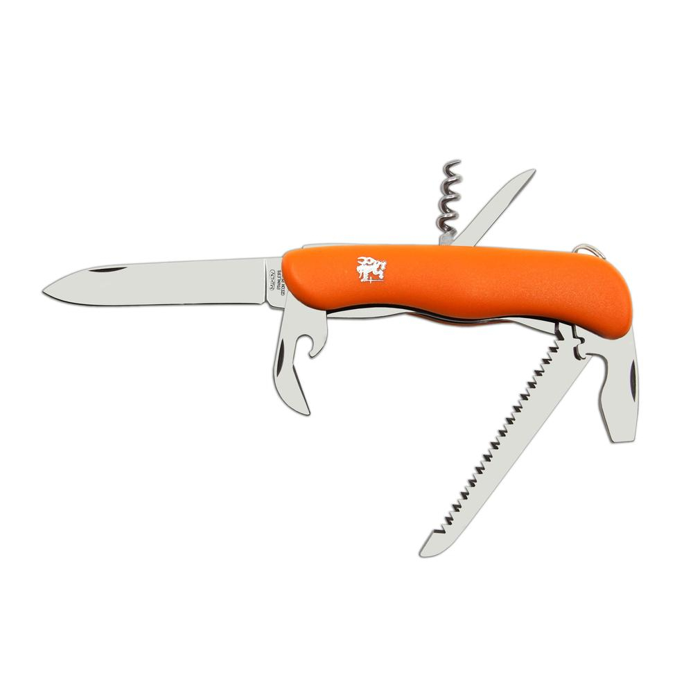 Kapesní zavírací nůž Mikov Praktik 115-NH-6/AK - oranžový-stříbrný