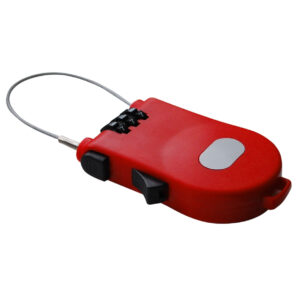 Zámek na zavazadla Lifefit Multi 100x1,6mm - červený