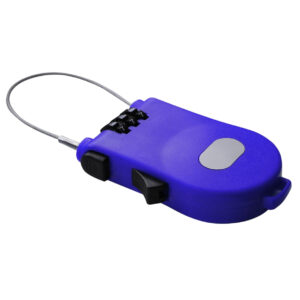 Zámek na zavazadla Lifefit Multi 100x1,6mm - modrý