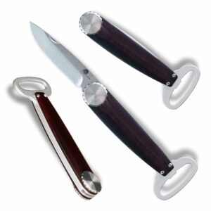 Zavírací nůž a otvírák lahví Dellinger Pivson DC53 7 cm - černý-stříbrný