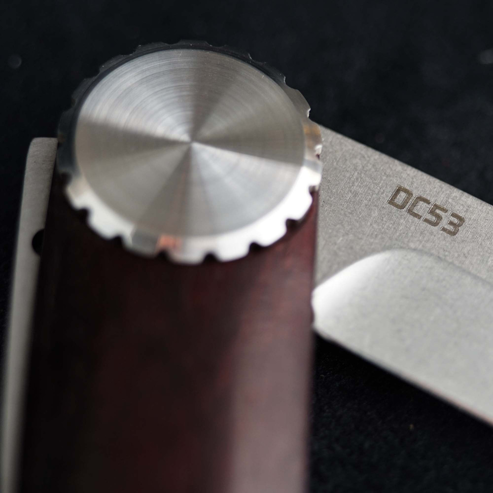 Zavírací nůž a otvírák lahví Dellinger Pivson DC53 7 cm - černý-stříbrný - Obrázek 9