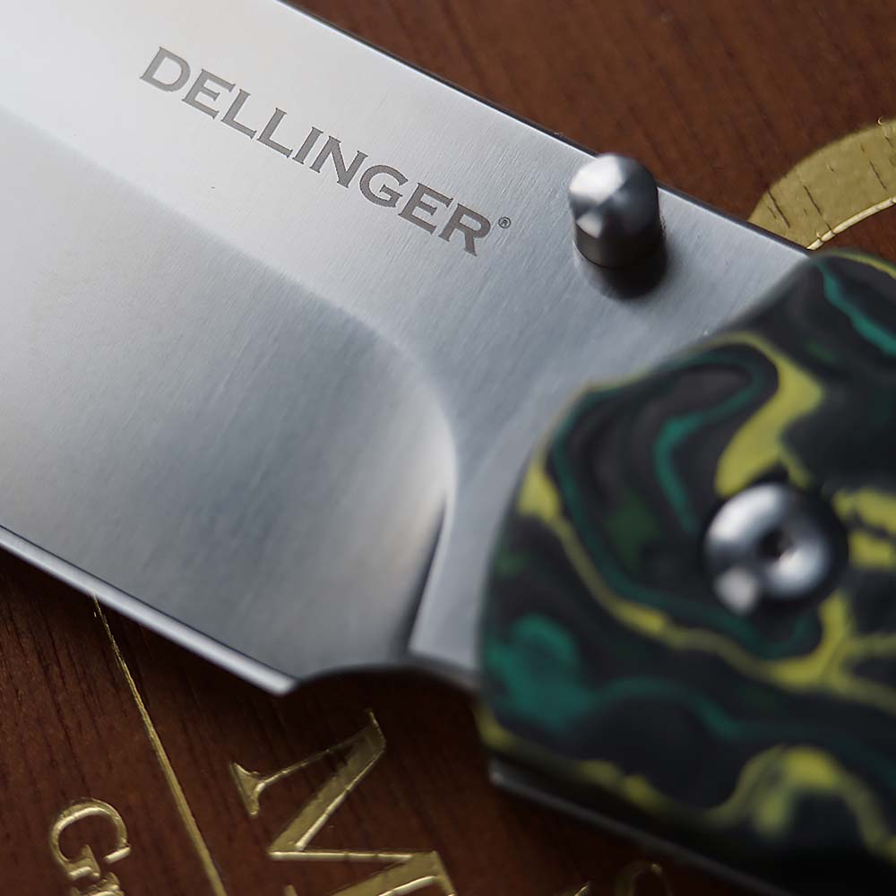 Zavírací nůž s ořezávačem doutníků Dellinger Cigar Cutter DC-53 Carbon - modrý-stříbrný - Obrázek 12
