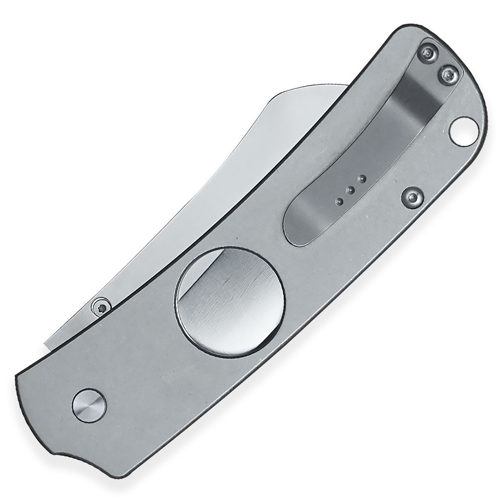 Zavírací nůž s ořezávačem doutníků Dellinger Cigar Cutter DC-53 Carbon - modrý-stříbrný - Obrázek 5