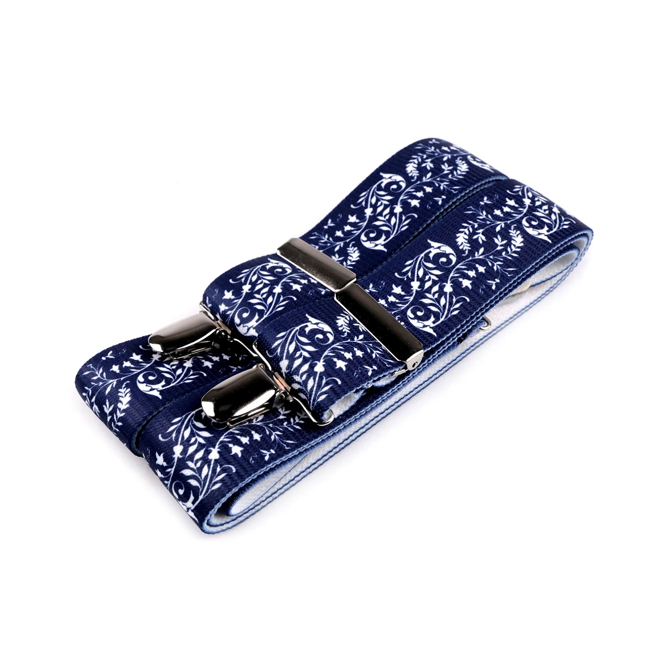 Šle šíře 3,5 cm Folklor modrotisk 2 - modré