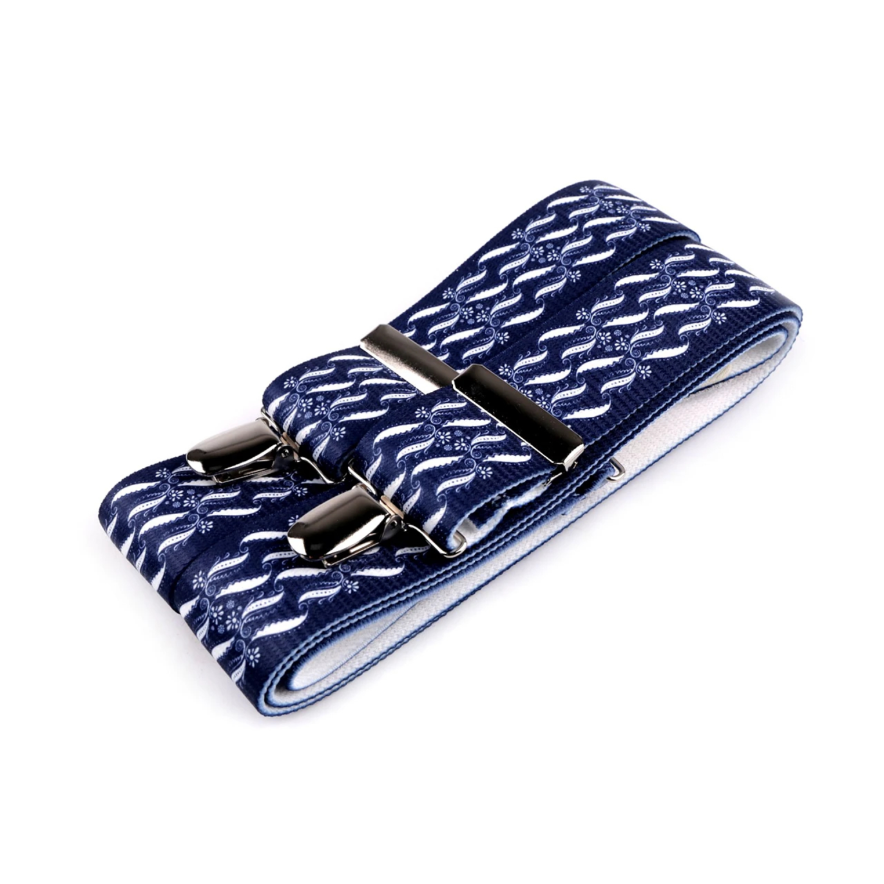 Šle šíře 3,5 cm Folklor modrotisk 3 - modré