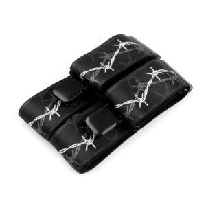 Šle motorkářské šíře 5 cm Drát - černé