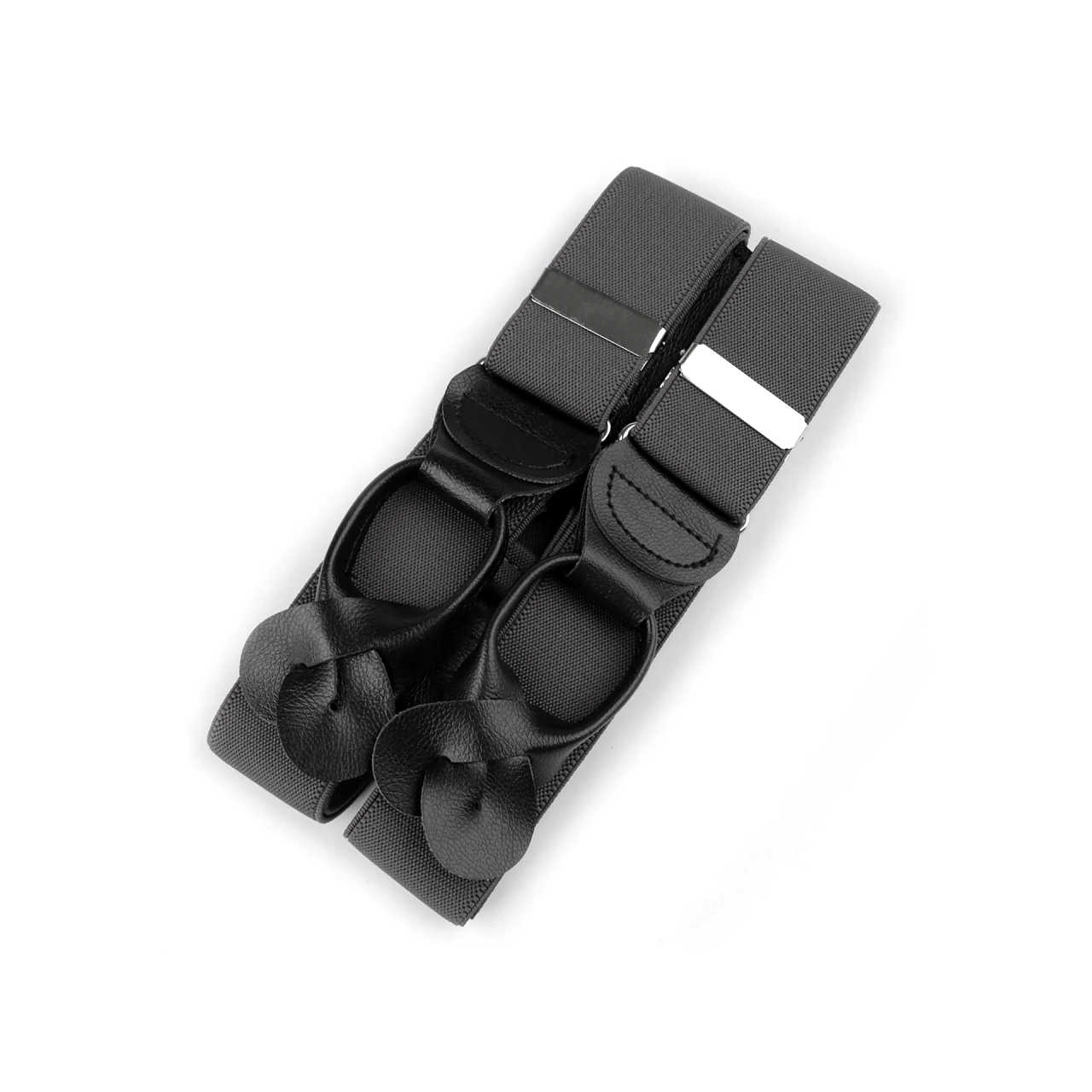 Šle na knoflíky šíře 3,5 cm - tmavě šedé