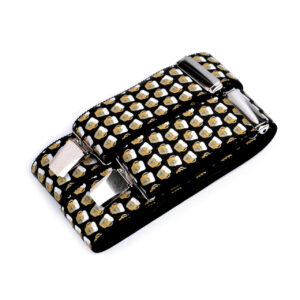 Šle pivařské šíře 4 cm Malé půllitry - černé